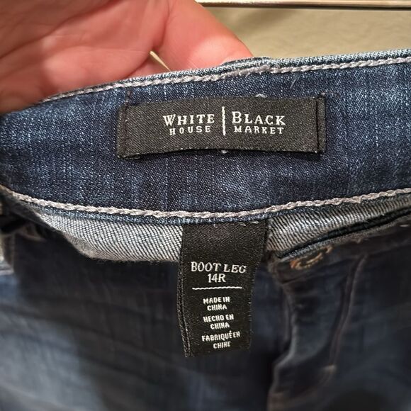 White House Black Market woman's blinged out denim jeans - Picture 10 of 11